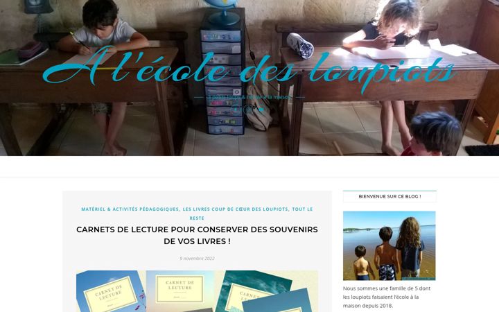 Screenshot of alecoledesloupiots.fr