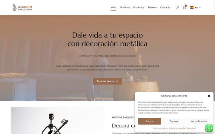 Screenshot of alecrimbarcelona.net