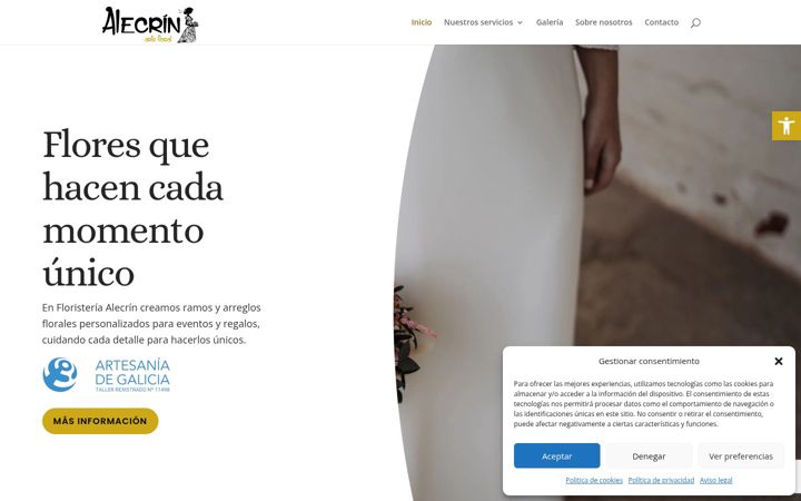 Screenshot ta' alecrinartefloral.es