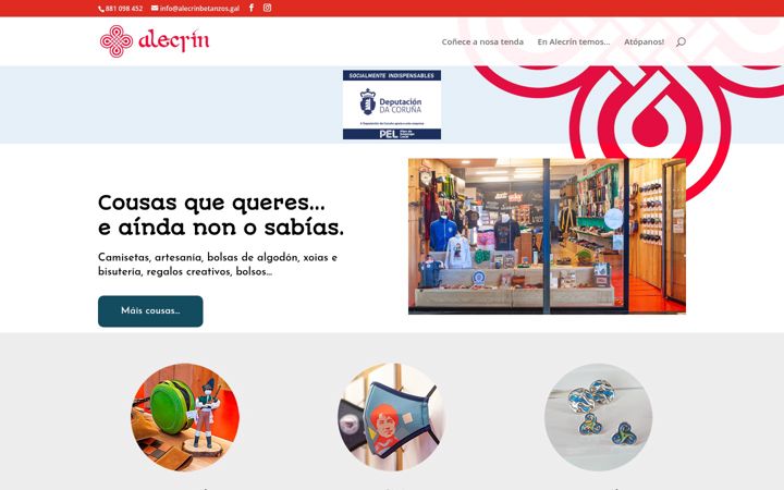 Screenshot of alecrinbetanzos.gal