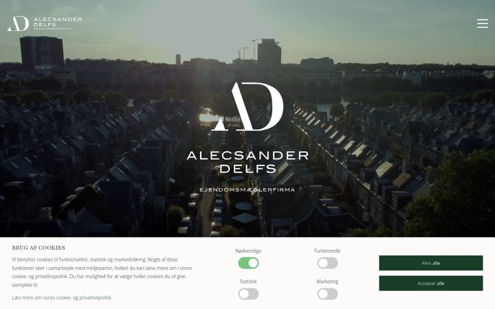 Screenshot of alecsanderdelfs.dk