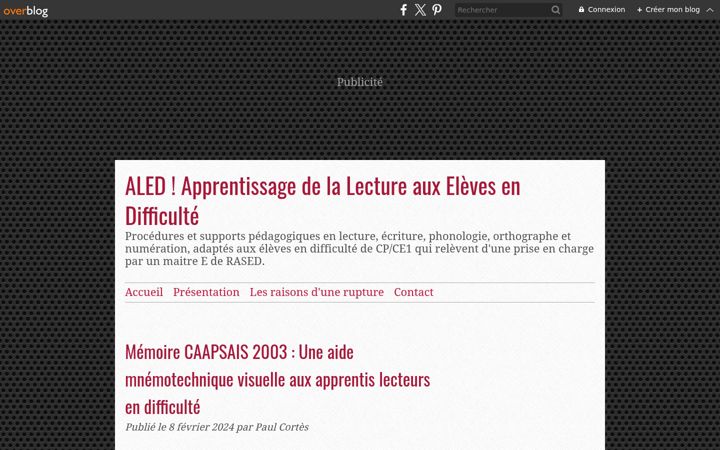 Screenshot of aled.pro