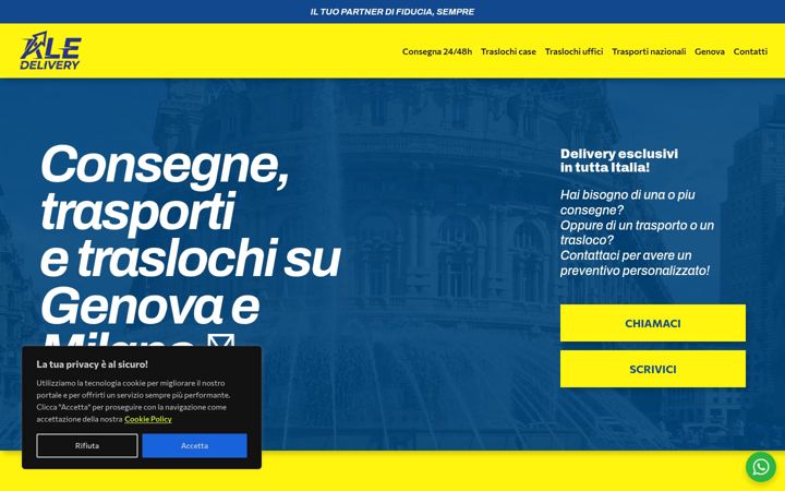 Screenshot di aledelivery.it