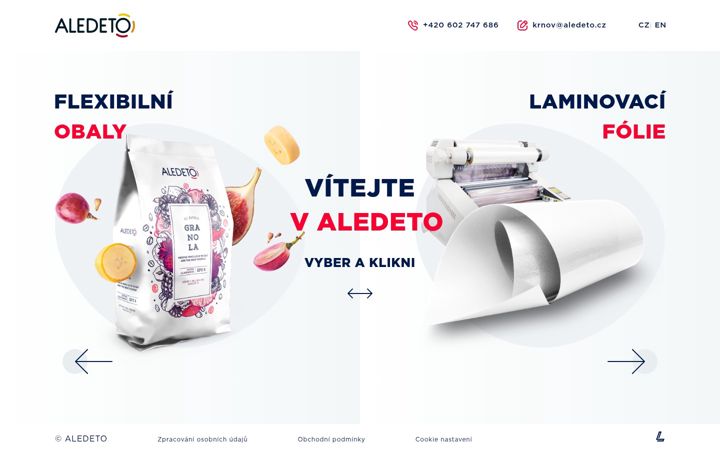 Screenshot of aledeto.cz