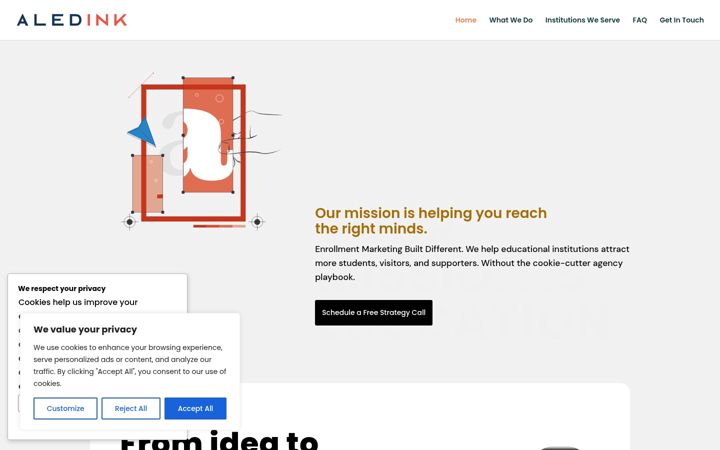 Screenshot of aledink.com