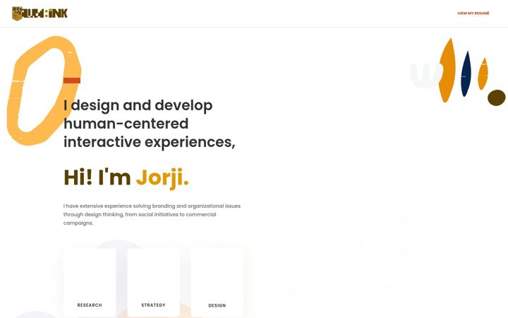 Screenshot of aledink.design