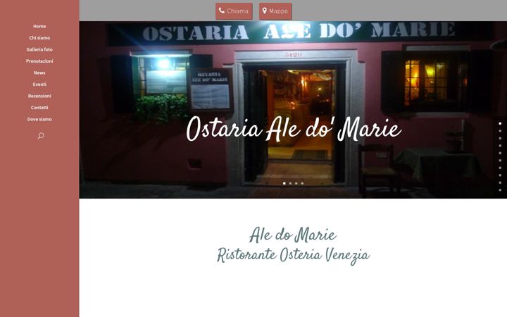 Screenshot of aledomarie.com