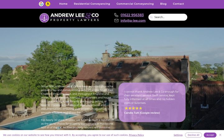 Screenshot of alee-propertylawyers.co.uk
