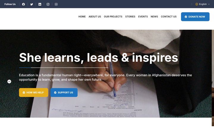 Screenshot of alefbaassociation.org