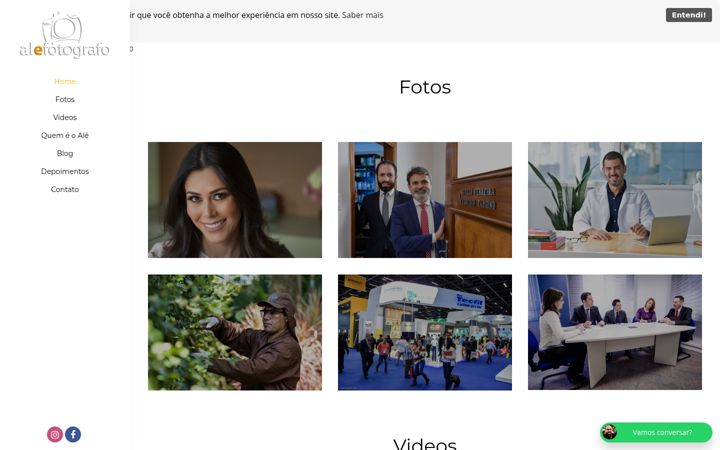 Screenshot of alefotografo.com.br