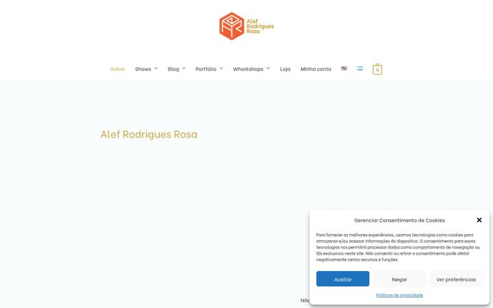 Screenshot of alefrodrigues.com
