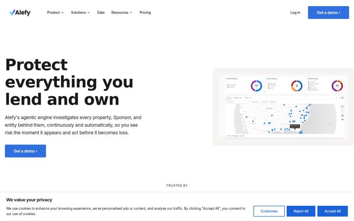 Screenshot of alefytech.com