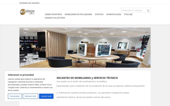 Screenshot of alegamobilier.com