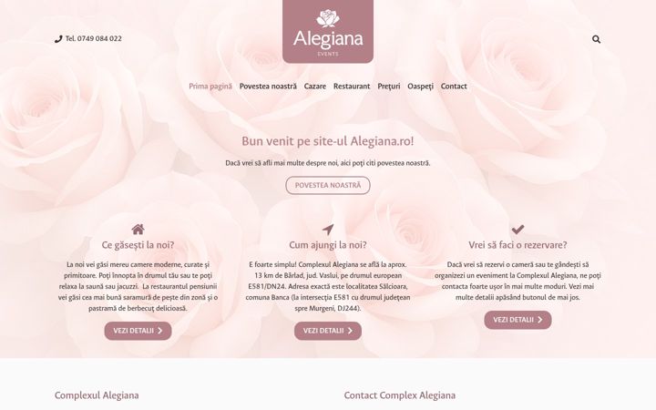 Screenshot of alegiana.ro