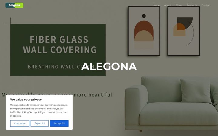 Screenshot of alegona.com