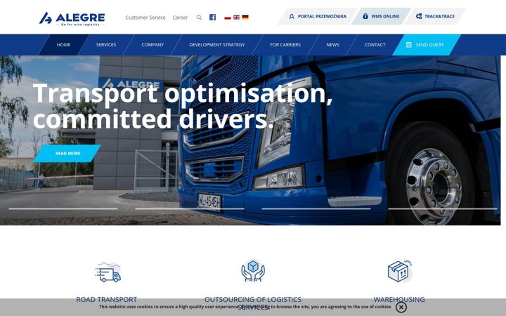 Screenshot of alegre.pl