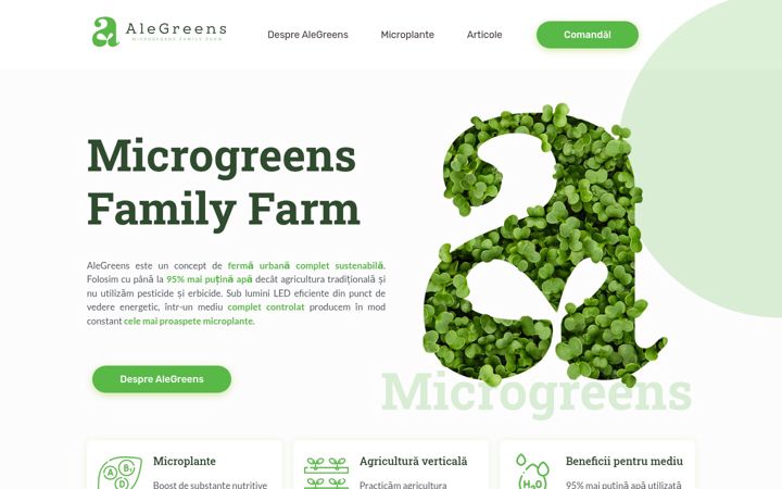 Screenshot of alegreens.ro