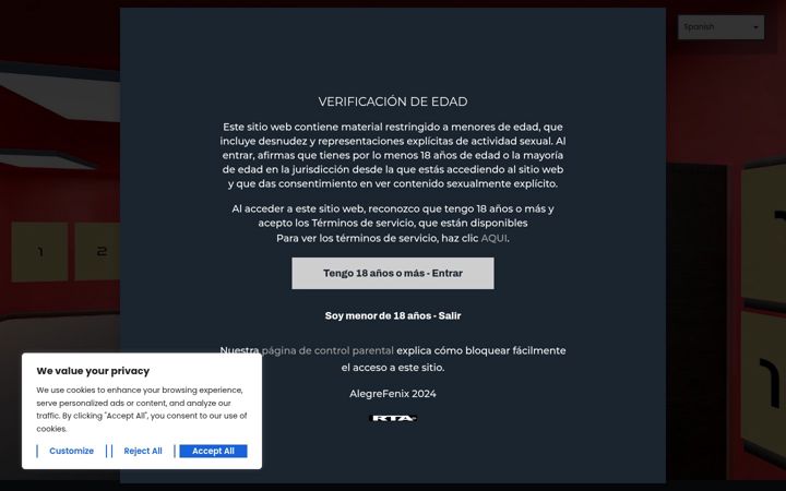 Screenshot of alegrefenix.com