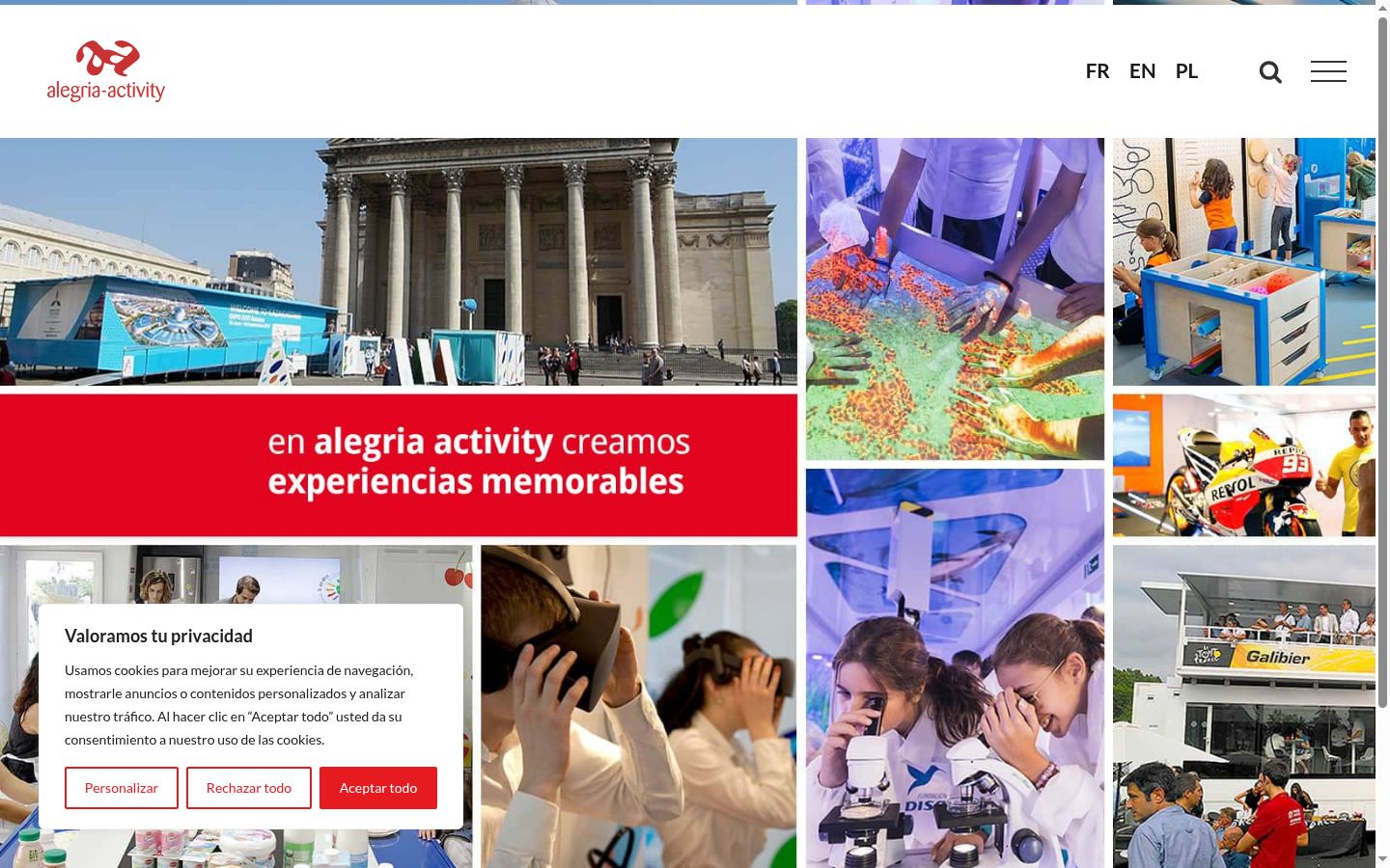 Sutikimo reklamjuostės, rodytos prieš bet kokią sąveiką, ekrano kopija