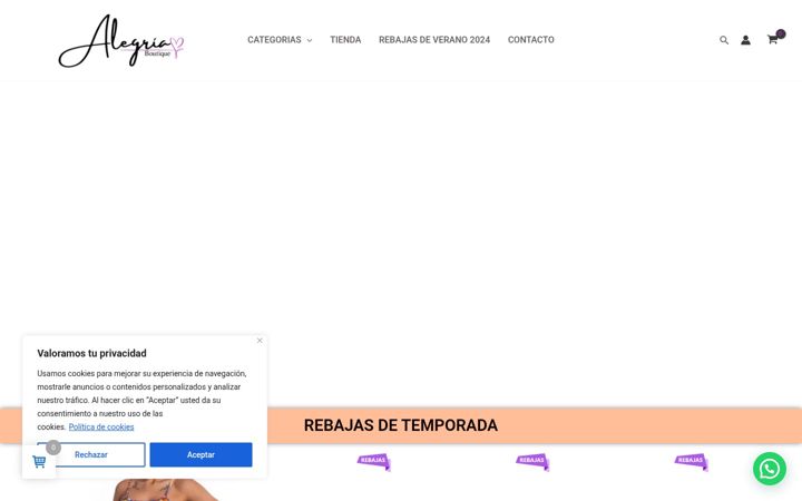 Skärmbild av alegriaboutique.cl