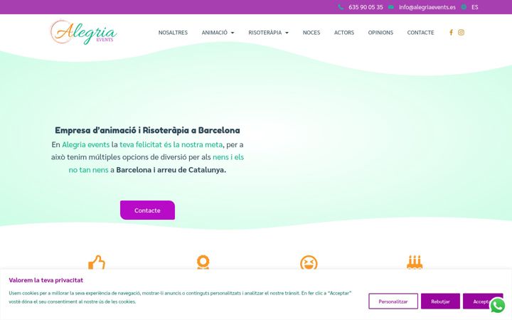 Screenshot of alegriaevents.cat