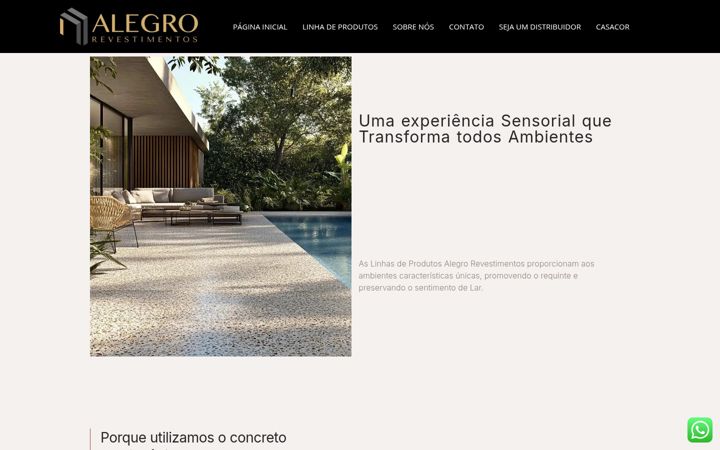 Skärmbild av alegrorevestimentos.com.br
