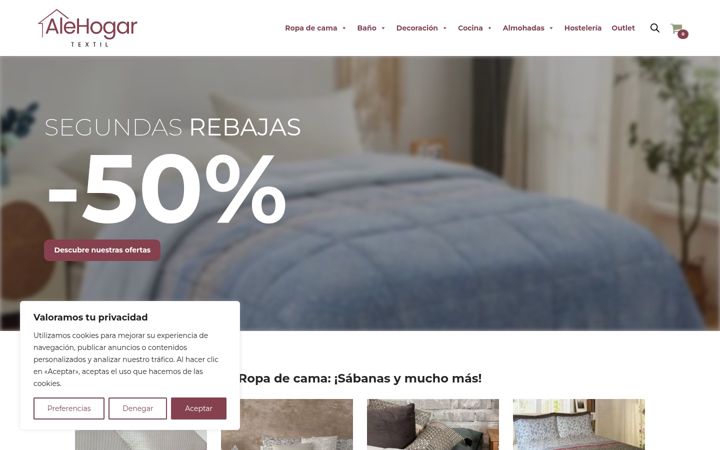Skærmbillede af alehogar.com