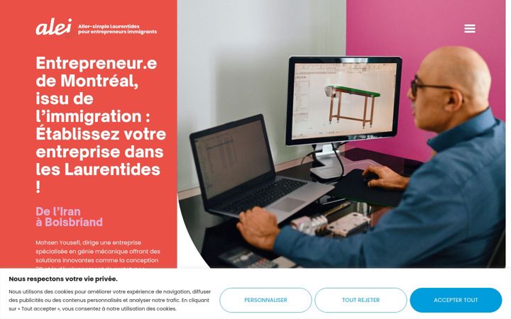 Screenshot of alei.ca