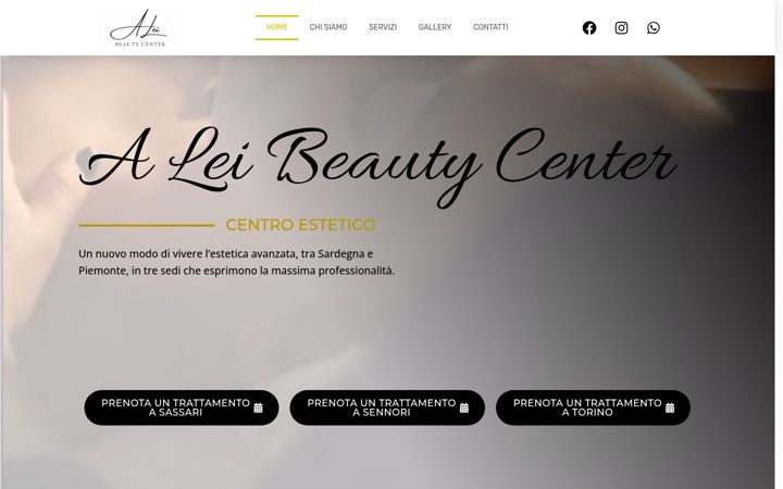 Screenshot of aleibeautycenter.com
