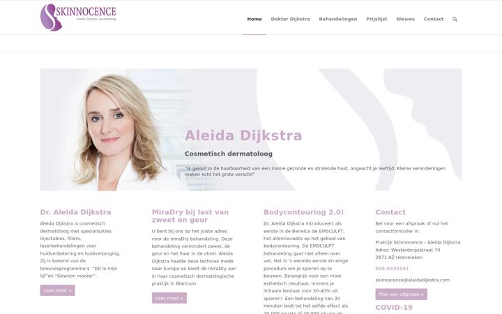 Skærmbillede af aleidadijkstra.nl