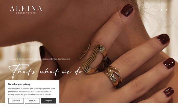 Screenshot of aleina.gr
