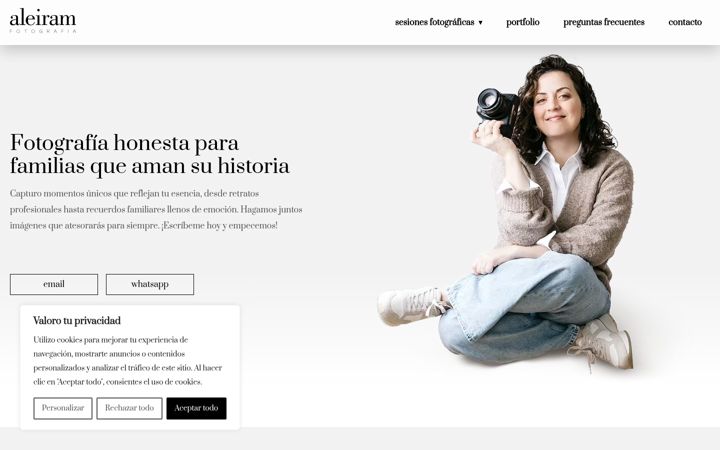 Screenshot of aleiramfotografia.com
