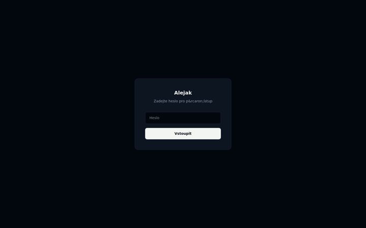 Screenshot of alejak.cz