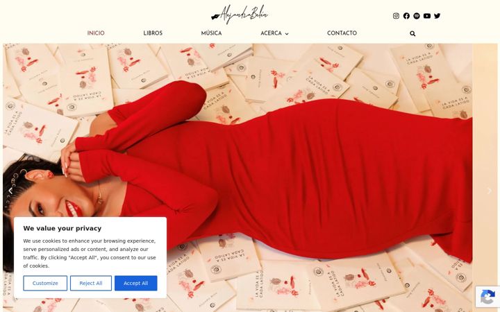 Screenshot of alejandrabelen.com