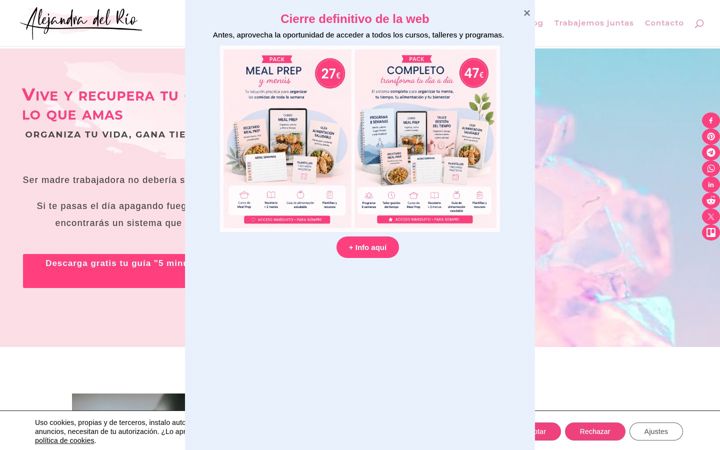 Skjermbilde av alejandradelrio.com
