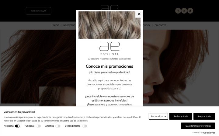 Screenshot of alejandraestilistapv.com