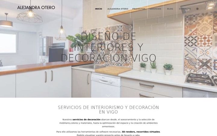 Screenshot of alejandraotero.com