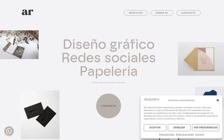 Screenshot of alejandraroda.es