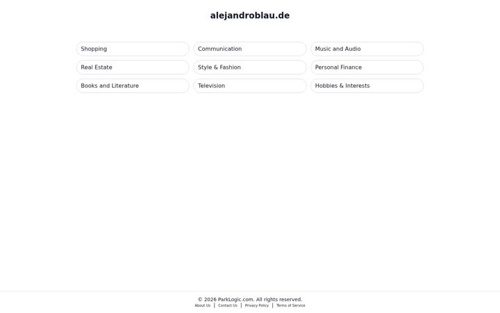 Screenshot of alejandroblau.de