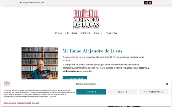 Screenshot of alejandrodelucas.com