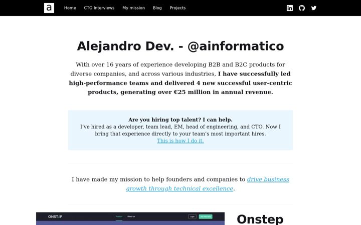 Screenshot of alejandrodev.com