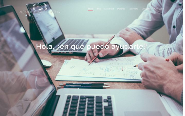 Screenshot of alejandromarcosabogado.es