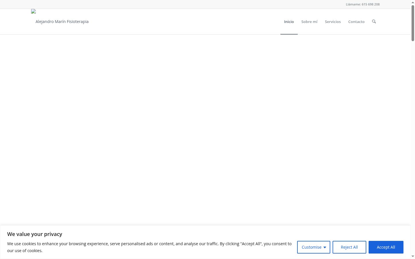 Screenshot des Einwilligungsbanners vor jeglicher Interaktion