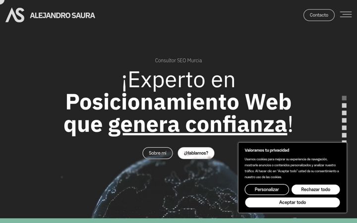 Képernyőkép: alejandrosaura.com
