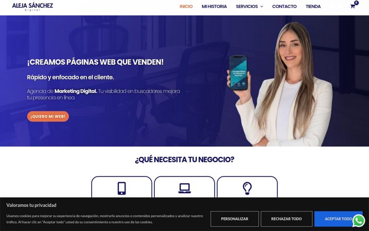 Képernyőkép: alejasanchezdigital.com