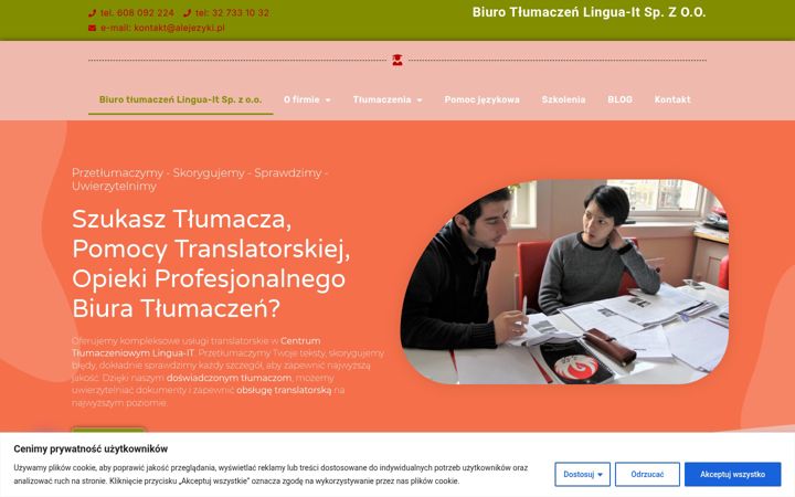 Képernyőkép: alejezyki.pl
