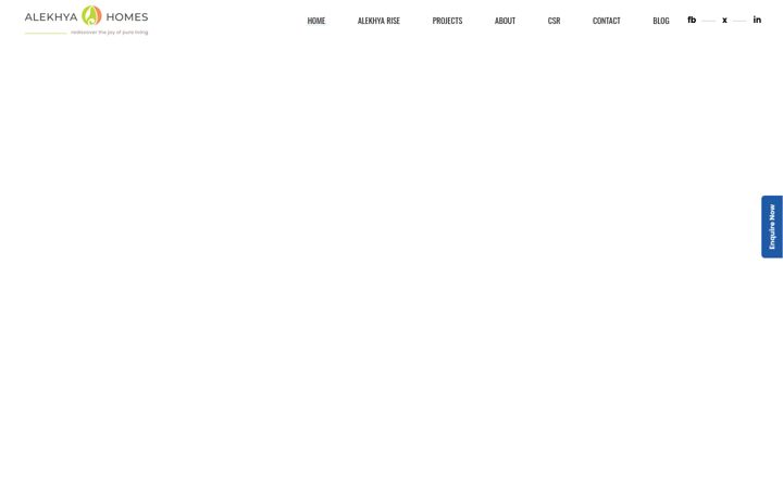 Screenshot of alekhyahomes.in