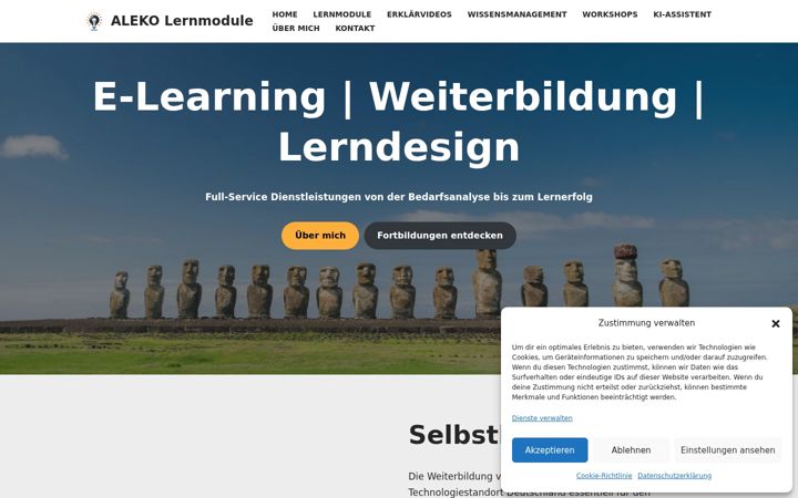Screenshot of aleko-lernmodule.de