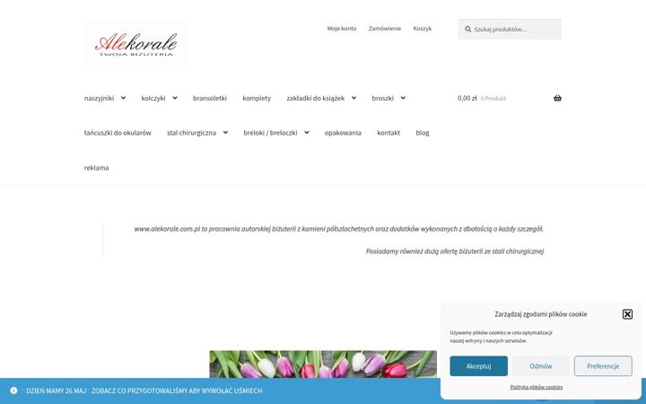 Ekrānuzņēmums no alekorale.com.pl