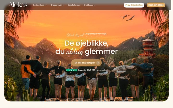 Screenshot of alekos.dk